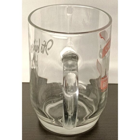 Vintage Original Hires Root Beer Clear Glass Mug Stein France 5 Inch Tall - Picture 2 of 7